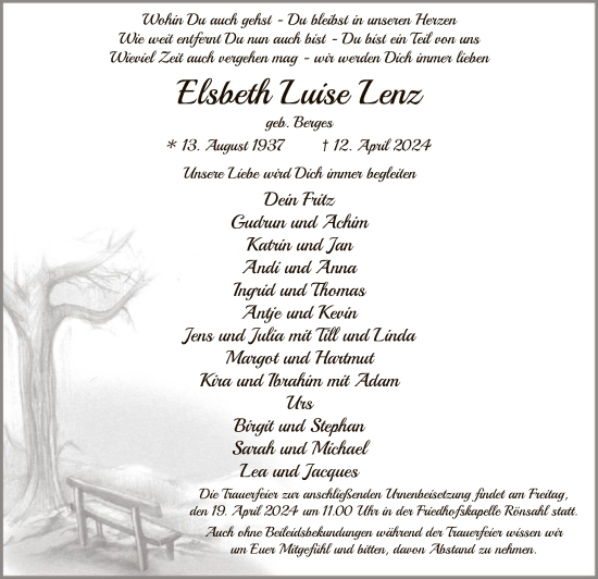 Zur Gedenkseite von Elsbeth Luise