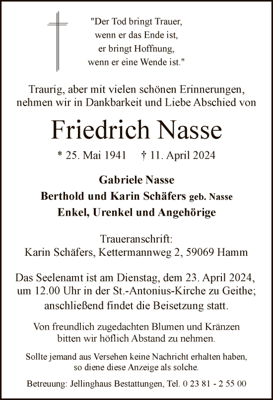 Zur Gedenkseite von Friedrich