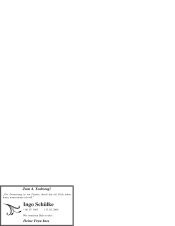 Traueranzeige von Ingo Schülke von WESTFÄLISCHER ANZEIGER