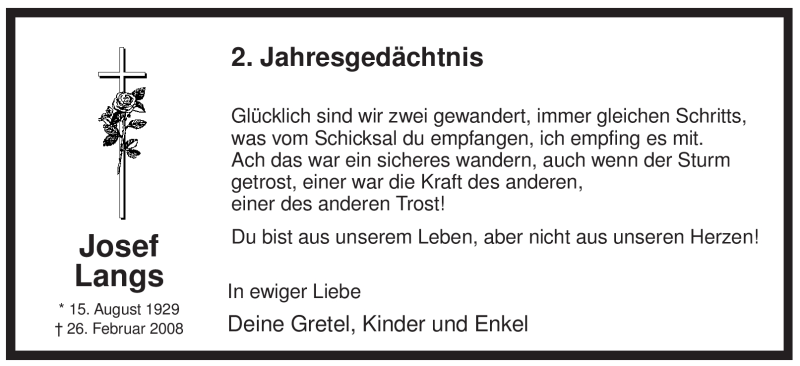  Traueranzeige für Hans Werner Bauckhage vom 26.02.2010 aus WESTFÄLISCHER ANZEIGER