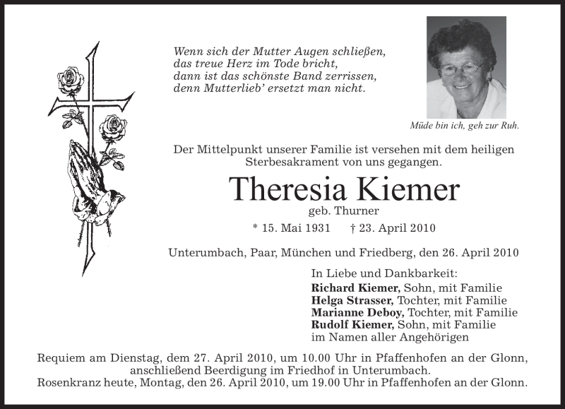  Traueranzeige für Max Mustermann vom 01.01.2006 aus WESTFÄLISCHER ANZEIGER