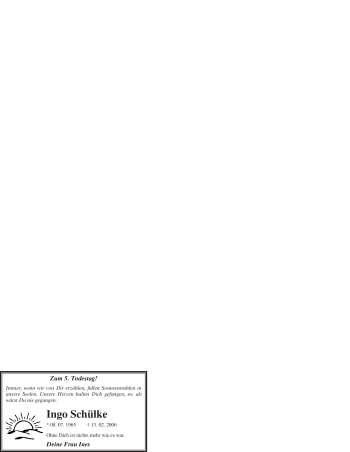 Traueranzeige von Ingo Schülke von WESTFÄLISCHER ANZEIGER