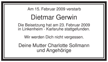 Traueranzeige von Dietmar Sollmann von WESTFÄLISCHER ANZEIGER