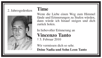 Traueranzeige von Vincenzo Tanto von WESTFÄLISCHER ANZEIGER