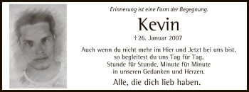 Traueranzeige von Kevin Ferlemann von MZV