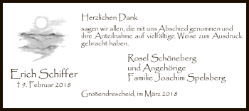 Traueranzeige von Erich Schiffer von MZV