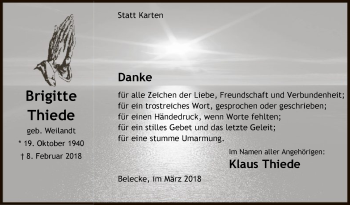 Traueranzeige von Klaus Thiede von MZV