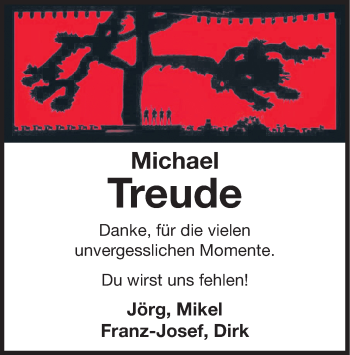 Traueranzeige von Michael Treude von HSK