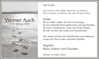 Traueranzeige von Werner Auch von MZV