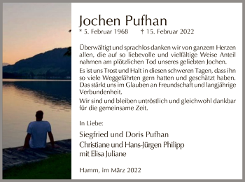 Traueranzeige von Jochen Pufhan von WA
