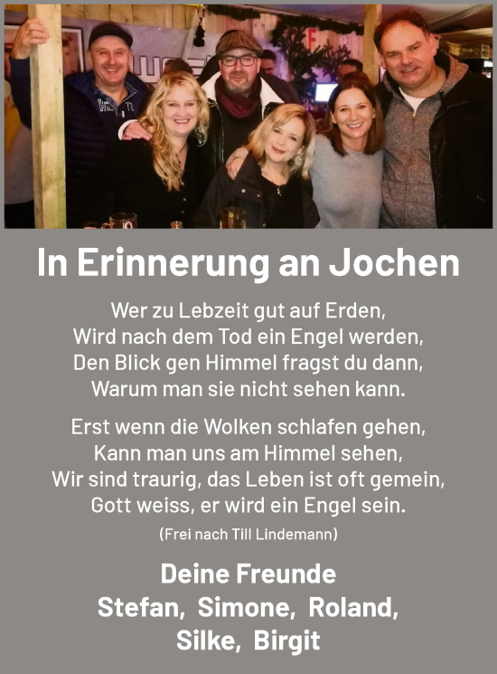 Traueranzeige von Jochen Pufhan von WA