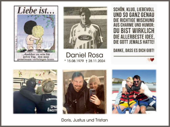 Traueranzeige von Daniel Rosa von WA