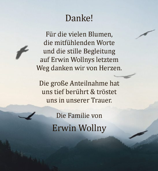 Traueranzeige von Erwin Wollny von HALN
