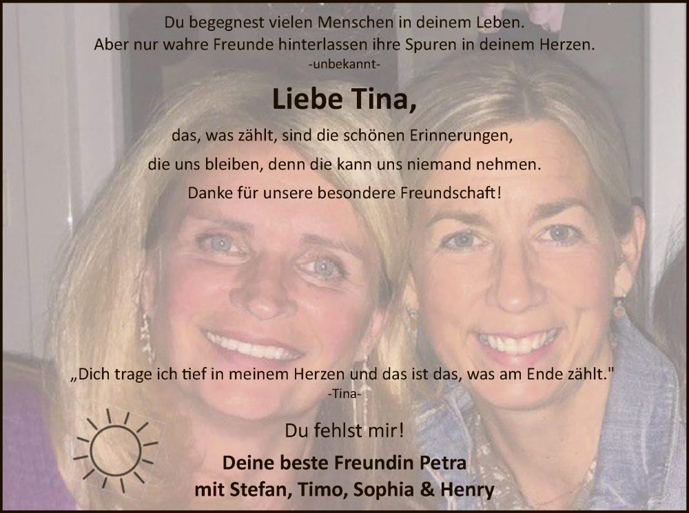  Traueranzeige für Christina Schneider vom 12.07.2025 aus HASK