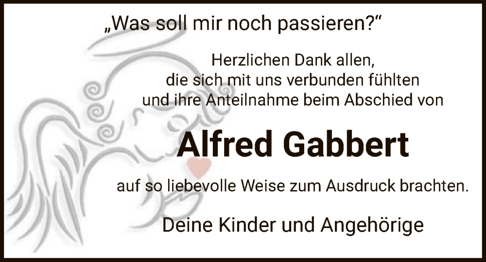  Traueranzeige für Alfred Gabbert vom 24.01.2026 aus HALN