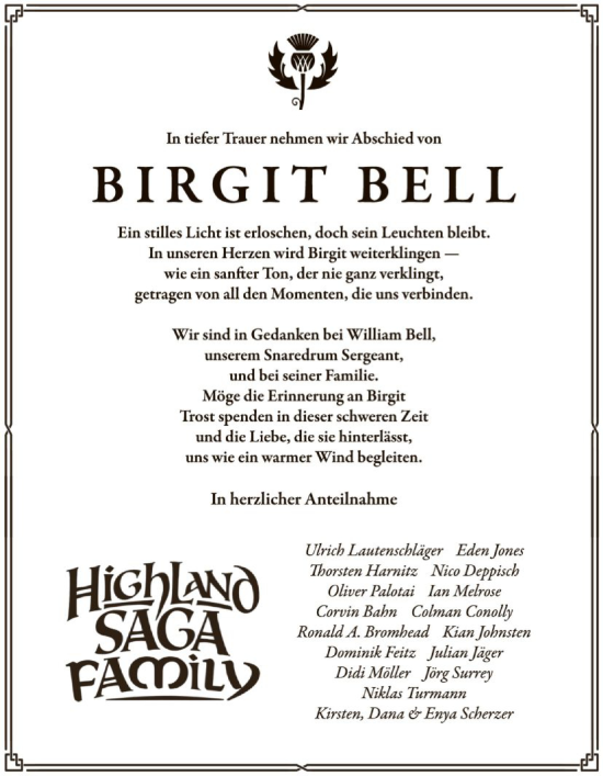 Traueranzeige von Birgit Bell von HAWA