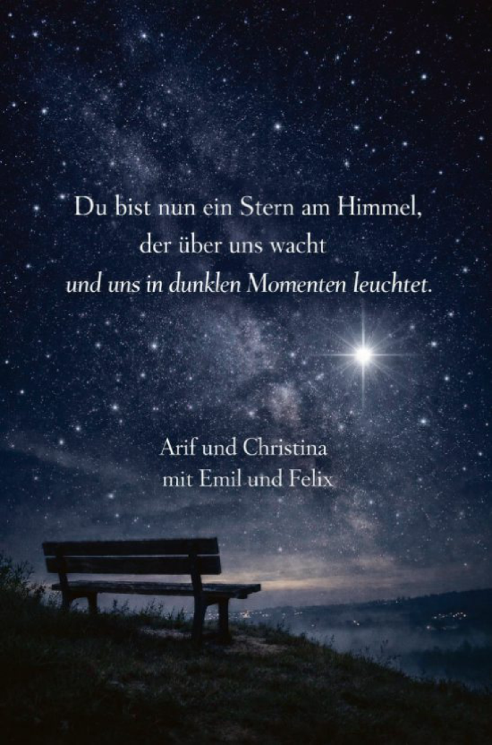 Traueranzeige von ein Stern  von HALN