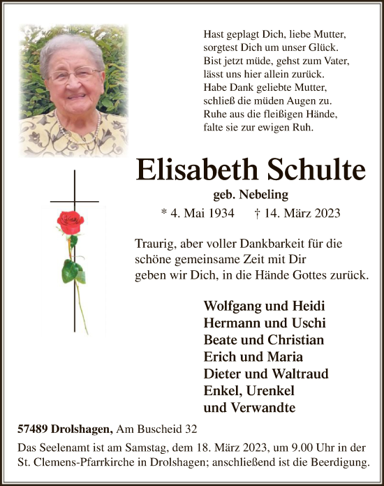 Zur Gedenkseite von Elisabeth