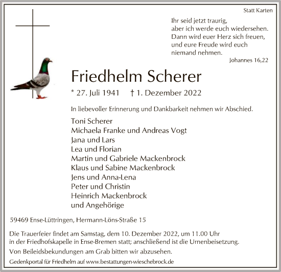 Zur Gedenkseite von Friedhelm