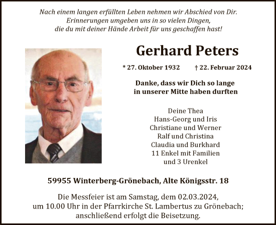 Zur Gedenkseite von Gerhard