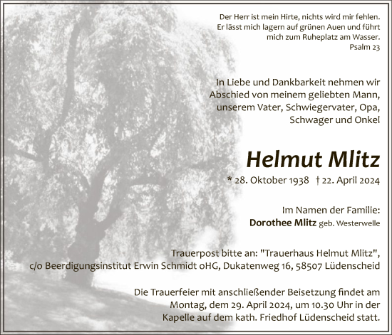 Zur Gedenkseite von Helmut