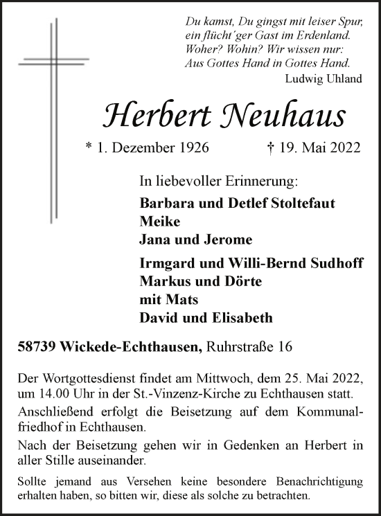 Zur Gedenkseite von Herbert