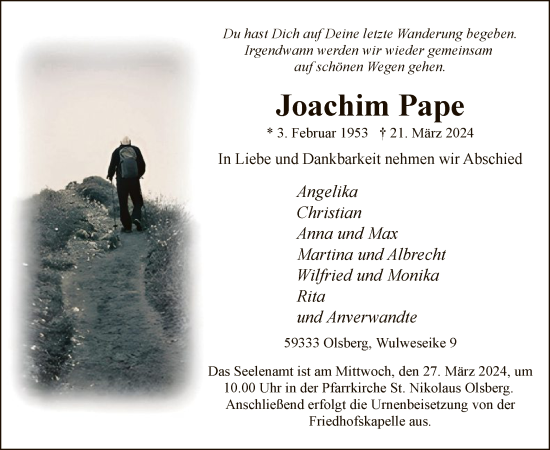 Zur Gedenkseite von Joachim