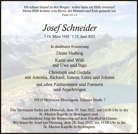 Zur Gedenkseite von Josef