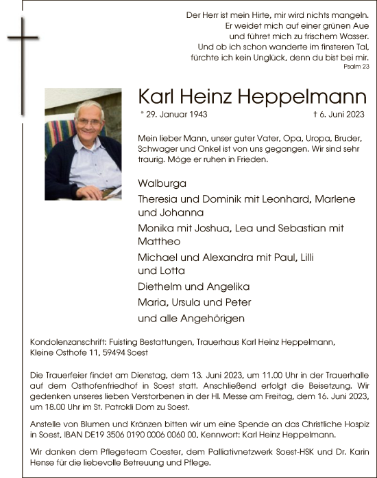 Zur Gedenkseite von Karl Heinz