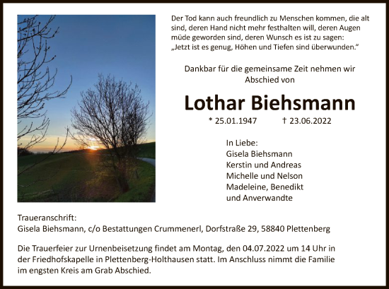 Zur Gedenkseite von Lothar