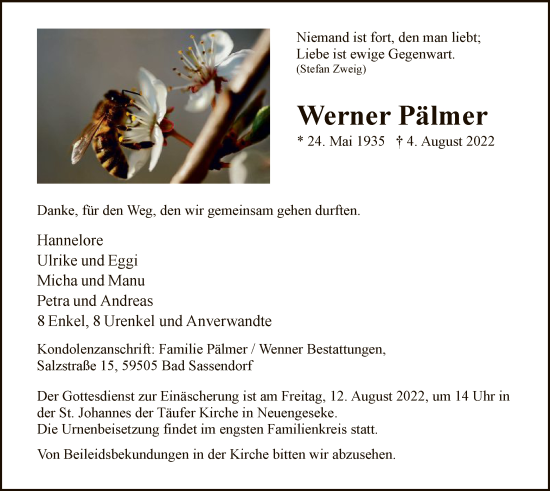 Zur Gedenkseite von Werner